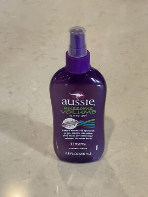 Vintage Aussie Aussome Volume Spray Gel Strong Hold 6.8 Oz Hair Styling Retired - Image 1 of 3