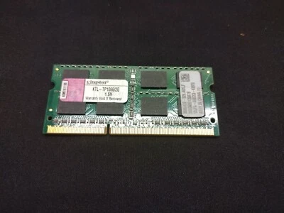 Kingston 2 GB SO-DIMM 1066 MHz PC2-8500 DDR3 Memory (KTL-TP1066/2G) - Image 1 of 2