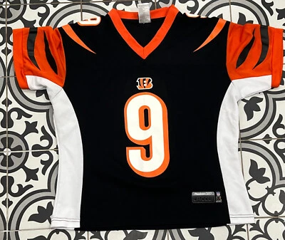 Camiseta deportiva de fútbol americano Reebok Carson Palmer #9 Cincinnati Bengals NFL mediana para mujer Foto 1 de 4