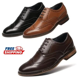 Kids Boys Oxford Shoes Men's Formal Dress Shoes Casual Shoes Lace up Shoes - Picture 1 of 30