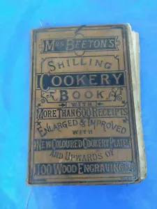 Vintage Mrs Beeton's Shilling Cookery Book Coloured Plates Ward, Lock & Co - Picture 1 of 11