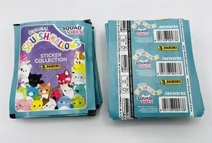 Squishmallows Squad Vibes! 50 Sealed Packs Of Panini Stickers - Picture 1 of 1