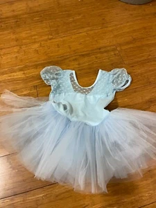 Baby Blue Dance Recital Tutu Child Size Medium Costume Ballet Dress - Picture 1 of 3