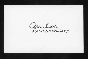 Margaret Rhea Sheddon NASA Space Shuttle Astronaut Signed 3x5 Index Card E28021 - Picture 1 of 1