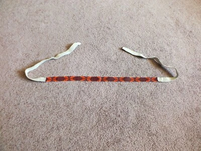 Красивые волосы ювелирных изделий головной убор NA бисером кожаный галстук застежки бордовый красный Org - Изображение 1 из 3