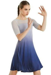 Costume da ballo Weissman D10476 piccolo adulto vestito blu contemporaneo - Foto 1 di 3