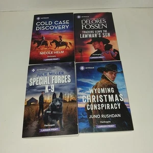 Harlekin Intrigue Romantic Suspense Taschenbuch Menge 4 größere Drucke Western / K9 - Bild 1 von 9