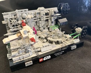Lego Star Wars Death Star Trench Run Diorama 75329 Complete Retired X-Wing Tie - Picture 1 of 8