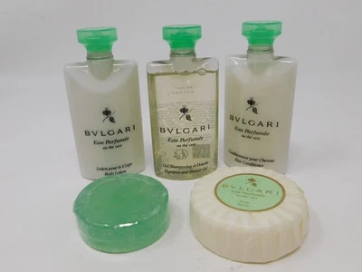 BVLGARI au thé Vert (té verde) 5 piezas champú de viaje acondicionador loción jabón Foto 1 de 4