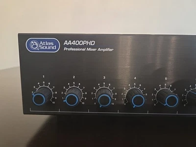 Atlas Sound AA400PHD 6-Input, 400 Watt Mixer Amplifier - Image 1 of 4