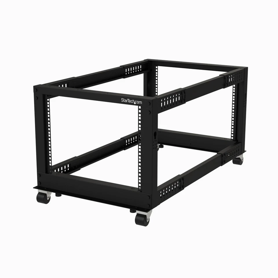 StarTech.com 8U Open Frame Rack - 4 Post - Adjustable Depth - Image 1 of 1