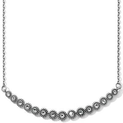 NWT Brighton Twinkle Splendor BarSilver Crystal Collar Necklace $78 - Image 1 of 2