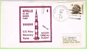 Space: Apollo 8 June 30 1969 USS Rupertus DD 851 - Used late - Picture 1 of 1