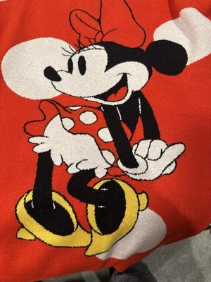 Suéter Disney Minnie Mouse Rojo Blanco Lunares Adultos Talla XL Mujer Nuevo con Etiquetas Foto 1 de 4