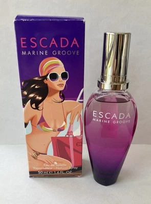 Marine Groove por Escada Perfume 1.6 OZ Eau De Toilette Spray Probador Botella Caja Foto 1 de 4