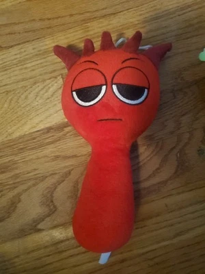 Game Sprunki Plush RADDY Red Plush Doll Cute Soft Stuffed Toy 25cm - Image 1 of 2