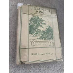 1921 Song of Songs Love Lyrics of Ancient Palestine 1st ed Jastrow dust jacket - Picture 1 of 5