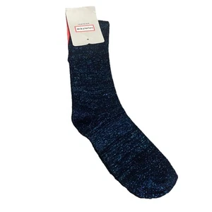 Hunter Long Socks Glitter Blue Shiny Reflective - Picture 1 of 4