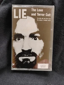 CHARLES MANSON - LIE 1987 SEALED Cassette Tape Awareness Records Import - Picture 1 of 9