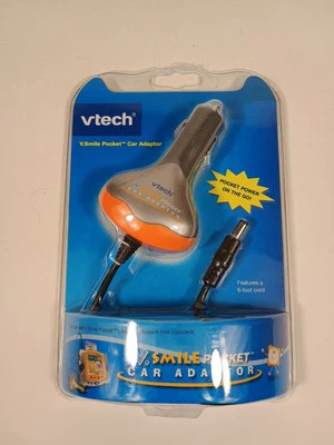 NEW Vtech V-Smile Pocket Car Adapter For Power on The Go 6 Foot Cord Sealed NEW! - Image 1 of 4