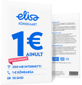 Numéro de téléphone Estonie carte SIM prépayée ELISA fonctionne dans le monde entier itinérance
