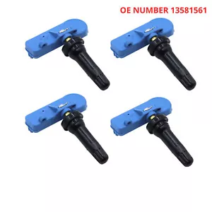 4 X TPMS TIRE PRESSURE MONITORING SYSTEM SENSOR FOR VAUXHALL E MOKKA 13581561 - Picture 1 of 16