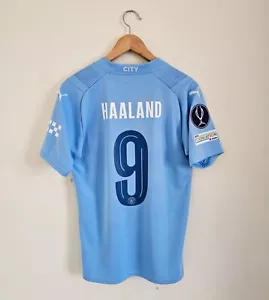 Original Puma Manchester City shirt Haaland Supercup 2023 size mens S - Picture 1 of 13