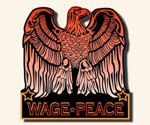 GOLDEN EAGLE Peace Freedom Wisdom Courage Dye Cut Vinyl Decal Sticker 3" x 3" - Picture 1 of 1