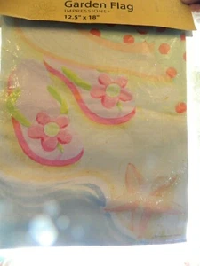 NUEVO DE LOTE ANTIGUO CREATIVE LAKE LIFE 12.5 X 18 IMPRESIONES BANDERA JARDÍN - CHANCLAS - LINDO - Imagen 1 de 4