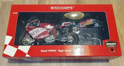 MINICHAMPS 1/12  DUCATI 999F05 Ducati XEROX Regis Laconi WSBK 2005 122050255 - Immagine 1 di 4