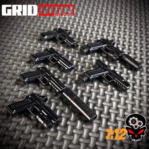 1:12 6-pack SIG PISTOL Bundle For G.I. Joe CLASSIFIED Neca 6” Action FiGURE G121 Cover