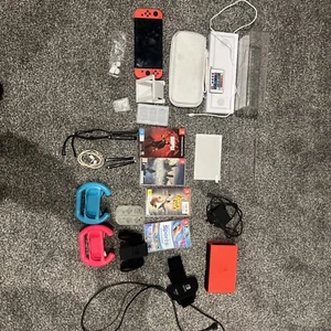 Nintendo Switch (OLED Model) HEG-001 Mario Red Edition 64GB Console - Picture 1 of 7