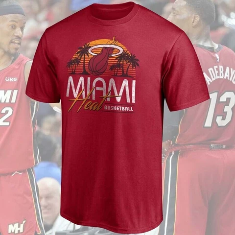 HOT SALE!!! Miami Heat Post Up T-Shirt Red 2023 Play-offs Size S-3XL Cover