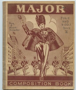 MAJOR COMPOSITION BOOK Hand-Written Joke and Riddle Book II 1950’s Booklet - Picture 1 of 4