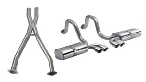 Corsa Sport 2.5" Cat-Back 3.5" Twin Tips 1997-2004 Corvette C5 5.7L y Z06 5.7 - Imagen 1 de 6