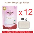 100gx12 Pure Soap Jelly Whitening Aura Skin Gluta Anti Aging Premium Coconut Oil