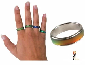 Genuine Tobar MOOD RING Colour Changing Emotion Rings Party Favours Party Gift - Picture 1 of 4