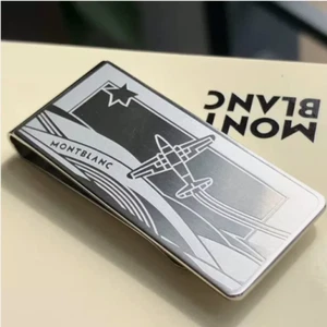NEW Montblanc Money Clip Stainless Steel Little Prince Pilot Series - From US - Picture 1 of 5