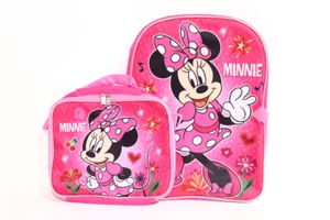 Minnie Mouse Zaino Bambina 16" con Porta Pranzo Staccabile Set (Multi) - Foto 1 di 7