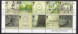 GREAT BRITAIN 2004 LORD OF THE RINGS SALE DATE BLOCK OF 10 UNMOUNTED MINT, MNH - Picture 1 of 1
