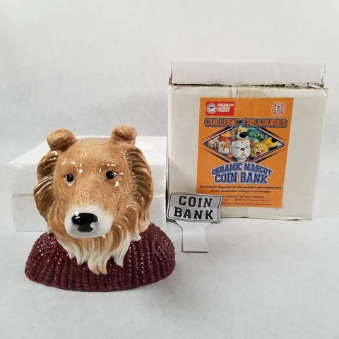 Texas A&M Aggies Mascot Coin Bank Vintage Cover