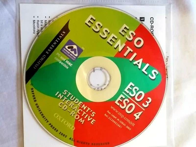 ESO Essentials  ESO 3 ESO 4 Student's Interactive CD-Rom Oxford 2003 - Imagen 1 de 4