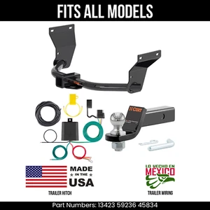For 19-24 Acura RDX Trailer Hitch 4 Pin Wire 178" Ball Fits All Curt 3.5K 2" Tow - Picture 1 of 24