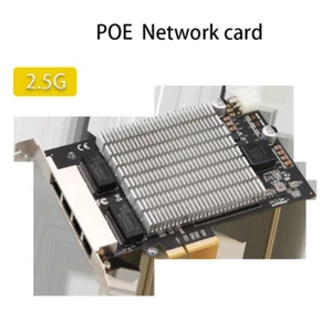 POE network card Splitter Converter 2.5G Gigabit Industrial grade PCIE Lan card - Picture 1 of 6