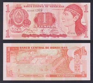 Honduras 1 Lempira 1996 P 79a Fds / UNC - Imagen 1 de 1
