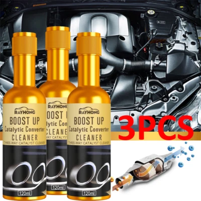 3PCS Car Vehicle Engine Catalytic Converter Cleaner Deep Cleaning Multipu - Image 1 of 4
