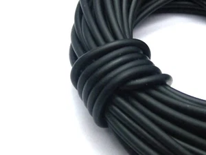 Craft Black 1mm 2mm 3mm 5mm Solid Rubber Jewelry Cord Craft String for Pendants - Picture 1 of 13