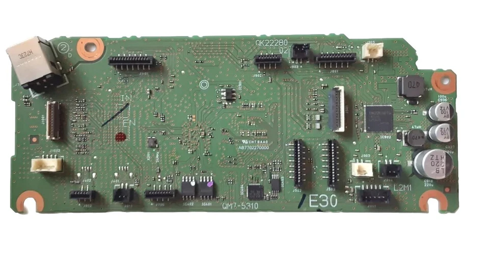 Canon Pixma E30 Formatter Main Board TS6120 QM7-5310 QK2-2280 (No Wifi Card) - Image 1 of 4