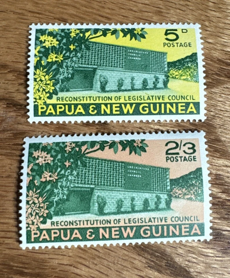 Sellos de Papúa Nueva Guinea MNH SC#148-9 (1961) Foto 1 de 1
