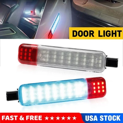 Par de luces LED de cortesía para puerta para Chevy Silverado Suburban Tahoe GMC Sierra Yukon Foto 1 de 4